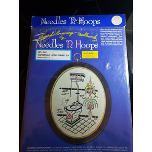 VINTAGE Needles N Hoops Cross Stich NWOT